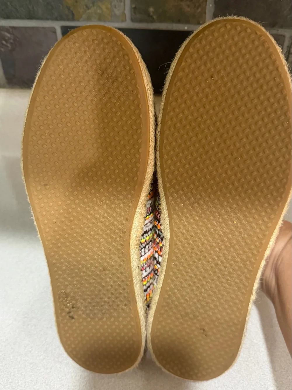 TOMS Women's Multicolor Woven Espadrille Slip-On